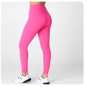 FABLETICS High Waisted Powerhold 7/8 Leggings Neon Pink XL